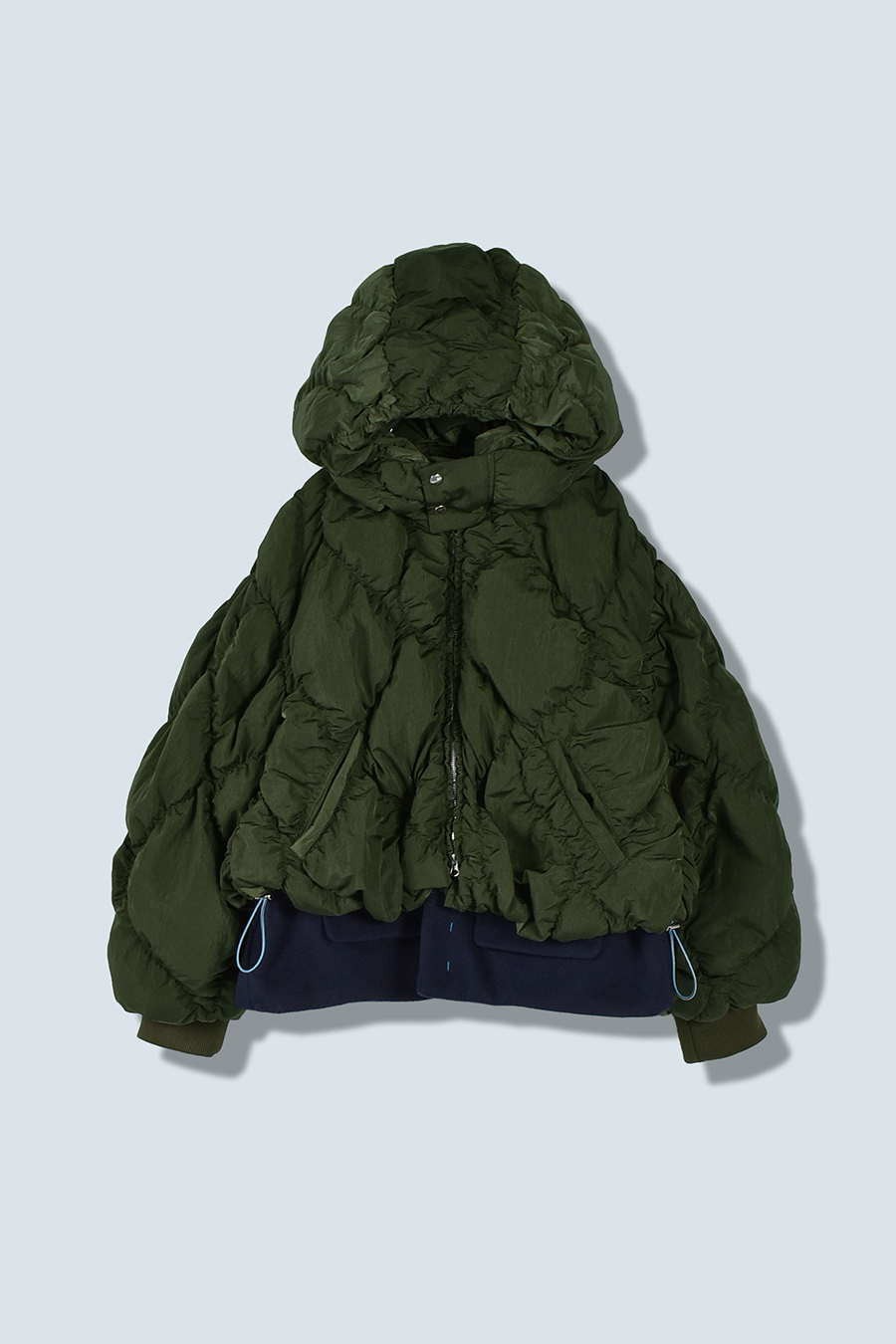 OMMO オリーブ色 ポケット付き トップス OMMO オリーブ色 ポケット付き トップス OMMO オリーブ色