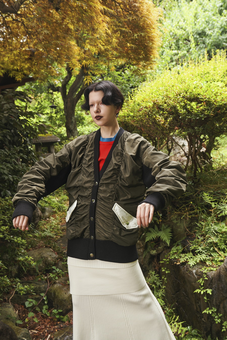 OMMO パンツBALLOON GATHER PT 黒 OMMO ONLINE STORE / BOTTOMS