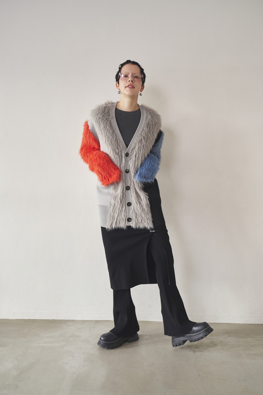 パンツ OMMO SK LAYERED KNIT PT OMMO ONLINE STORE / SK LAYERED KNIT PT