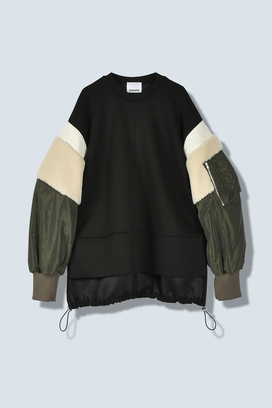 OMMO オリーブ色 ポケット付き トップス OMMO オリーブ色 ポケット付き トップス OMMO ONLINE STORE
