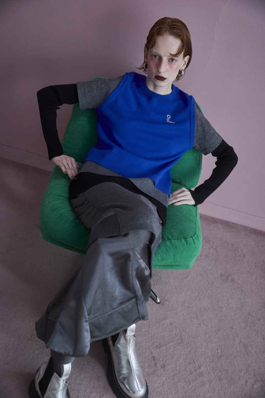 SATIN LAYERED CUT SK