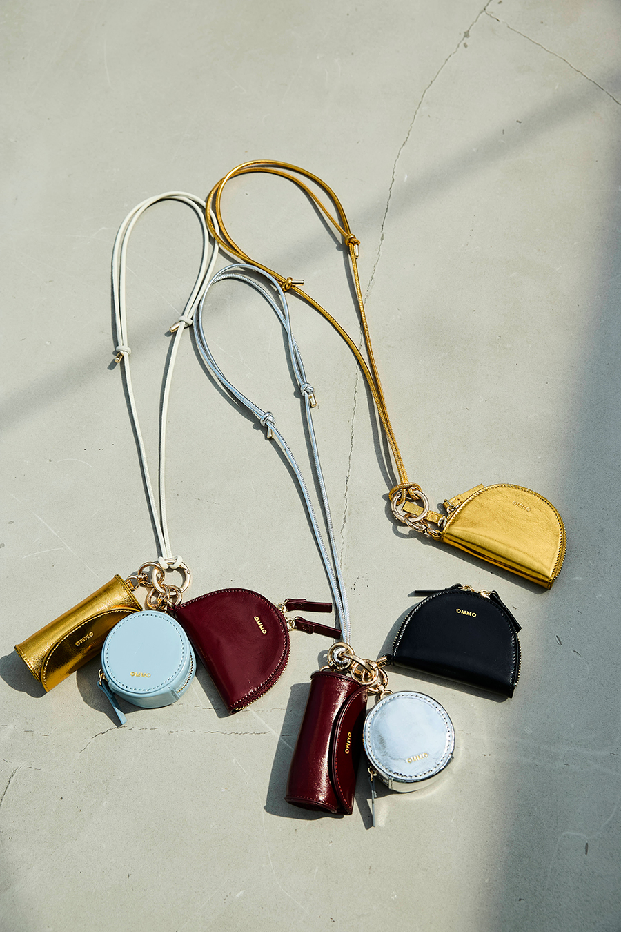 ROUND LEATHER CASE SET